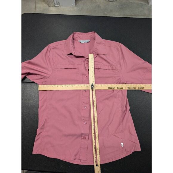 Free Country Long-Sleeve Fig/Pink Shirt Women's Medium - Picture 4 of 4